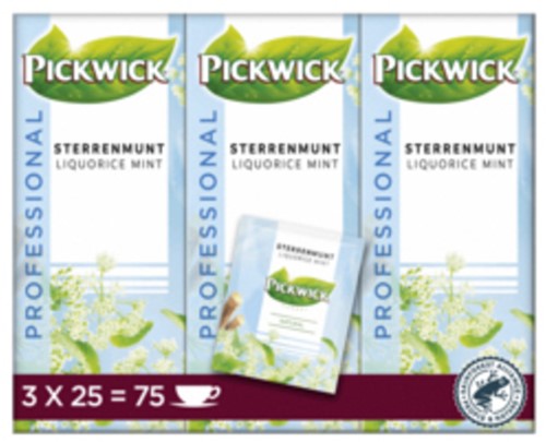 Thé Pickwick sterrenmunt 25x 2g avec enveloppe