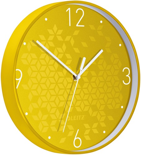 Horloge murale Leitz WOW jaune