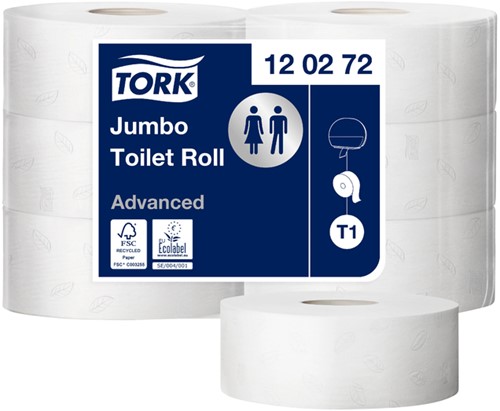 Papier toilette Tork Jumbo T1 120272 Advanced 2 ép blanc 360m