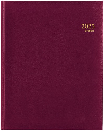 Agenda 2025 Brepols Concorde Lima 7 jours/2 pages bordeaux