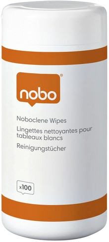 Lingettes Nobo pour tableau blanc pot de 100 pièces