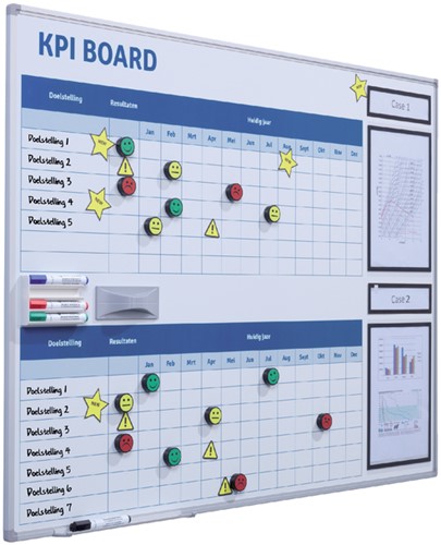 Tableau KPI + kit starter Visual Management 90x120cm