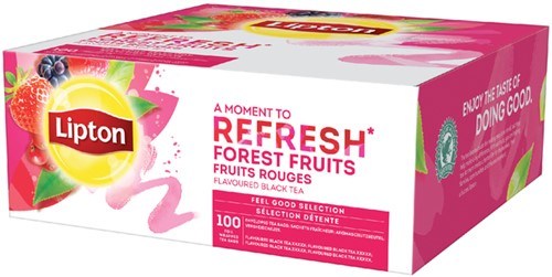 Thé Lipton Refresh Fruits des bois 100x1,5g