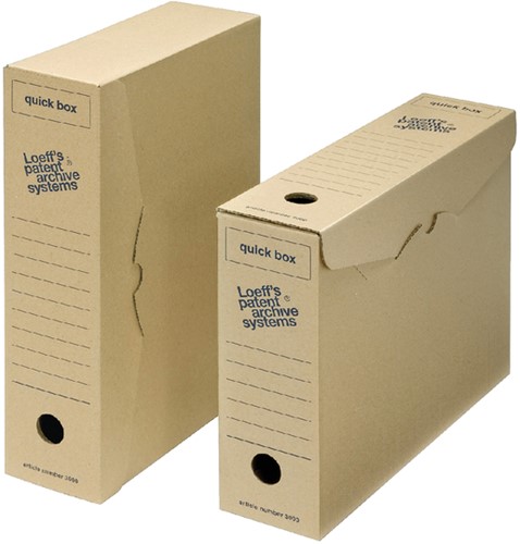 Boîte archives Loeff Quick Box 3000 A4 335x240x80mm