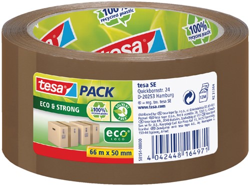 Ruban d'emballage tesapack® eco & strong 66mx50mm brun