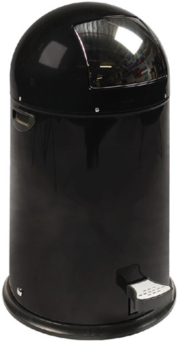 Poubelle à pédale EKO Kickcan 33 litres noir mat