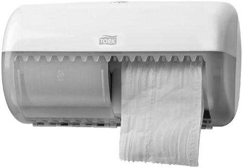 Distributeur papier toilette Tork T4 Elevation Twin Vertical 557000 blanc