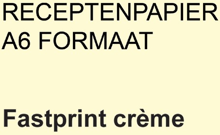 Papier ordonnances Fastprint A6 80g crème 2000 feuilles