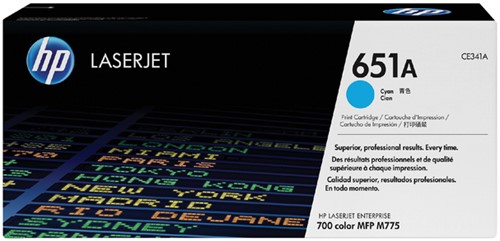 Cartouche toner HP CE341A 651A bleu