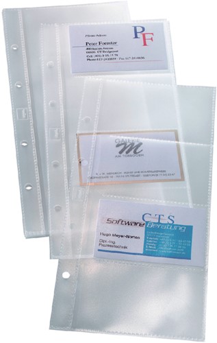 Pochettes cartes de visite Sigel VZ350 80 cartes p/ classeur VZ300