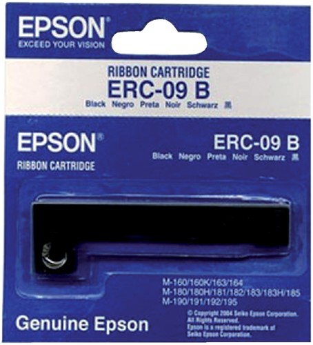 Ruban Epson S015166 pour ERC09 nylon noir