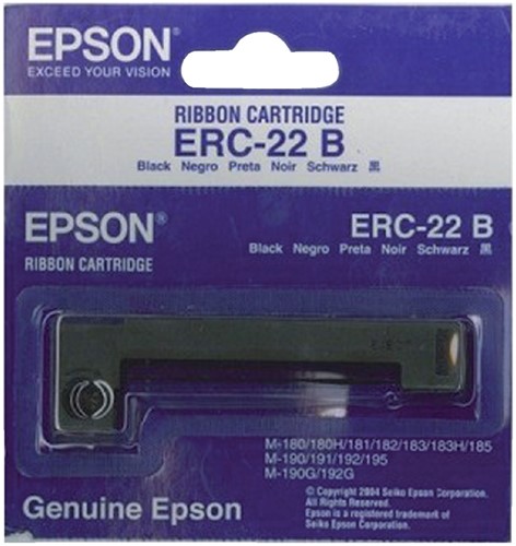 Ruban Epson S015204 pour ERC22 nylon noir