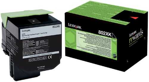 Tonercartridge Lexmark 80C2XK0 prebate zwart