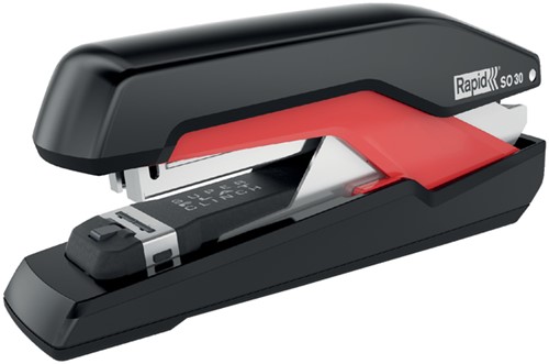 Agrafeuse Rapid S30 bande complète 30 feuilles 24/6 noir/rouge