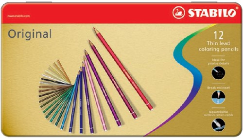 Crayon de couleur STABILO 8773 Original assorti boîte 12 pièces