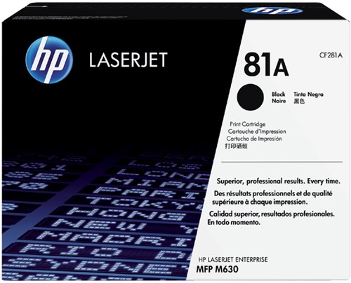 Cartouche toner HP CF281A 81A noir