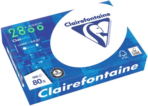 Papier copieur Clairefontaine Laser A4 80g blanc 500fls