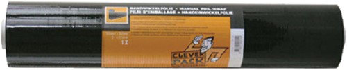 Film d’emballage étirable CleverPack 50cmx300m 20µ noir